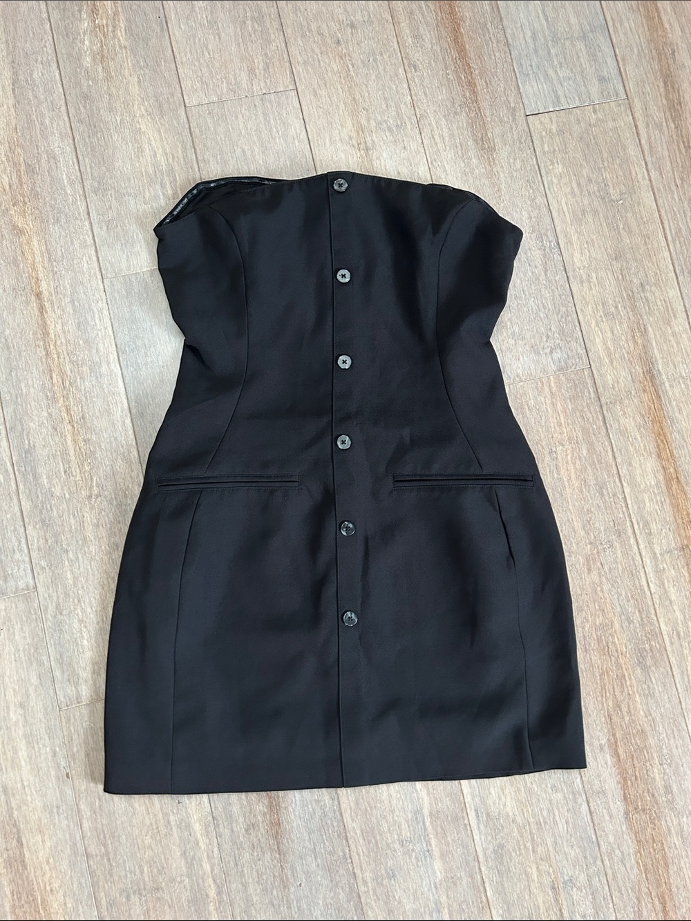 Maniere De Voir  Strapless mini Button-Down Dress size 6 goth